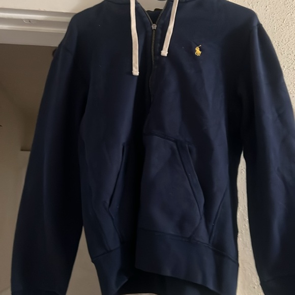 Navy Blue Polo hoodie, Size medium - Picture 5 of 5